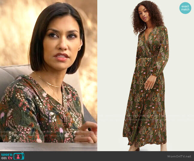 Scotch & Soda Printed Maxi Dress worn by Ren (Janina Gavankar) on Big Sky