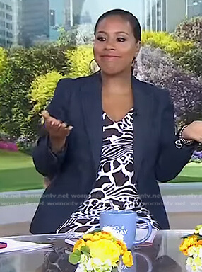 Sheinelle’s animal print dress on Today