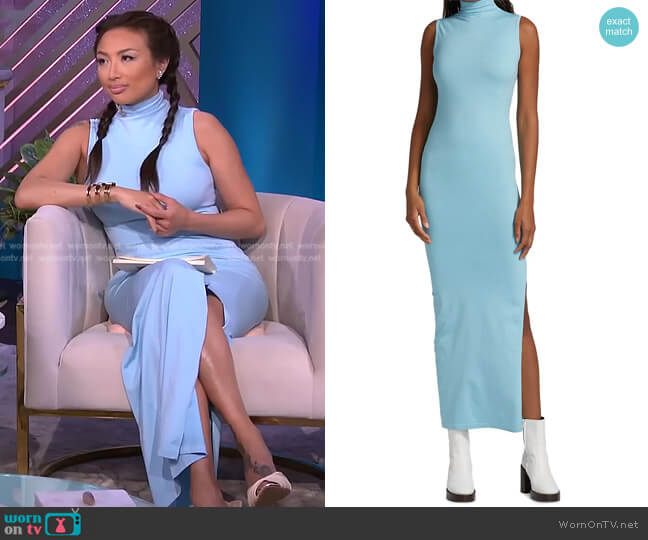 Simon Miller Novo Bodycon Midi-Dress worn by Jeannie Mai on The Real