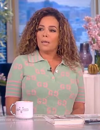 Sunny’s GG logo knit polo on The View
