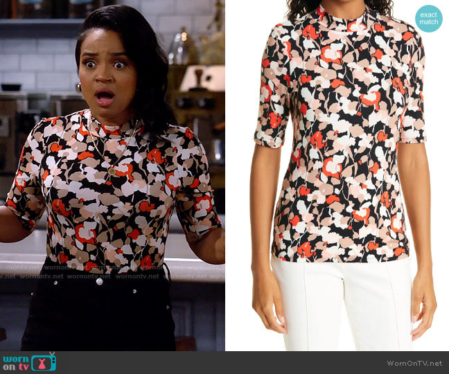 Ted Baker Rives Top worn by Randi (Kyla Pratt) on Call Me Kat