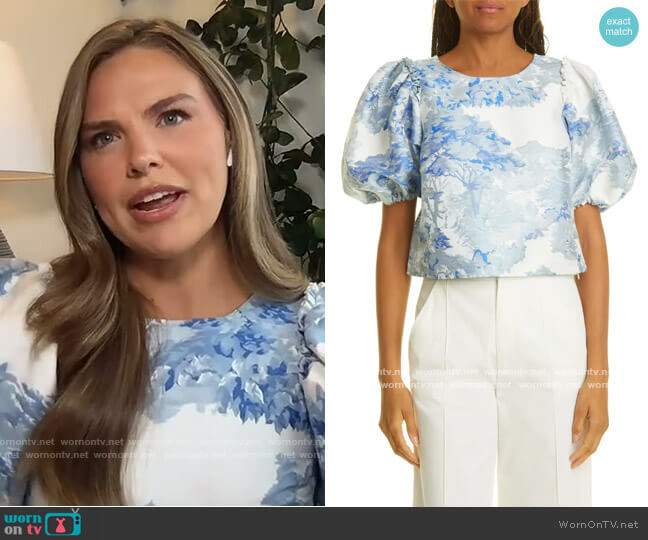 Ted Baker Ivria Puff Sleeve Crop Top
