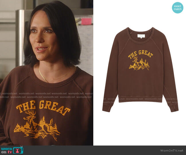 The Great The College Sweatshirt worn by Maddie Kendall (Jennifer Love Hewitt) on 9-1-1