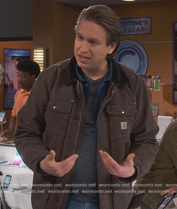 Tom’s brown utility jacket on How We Roll