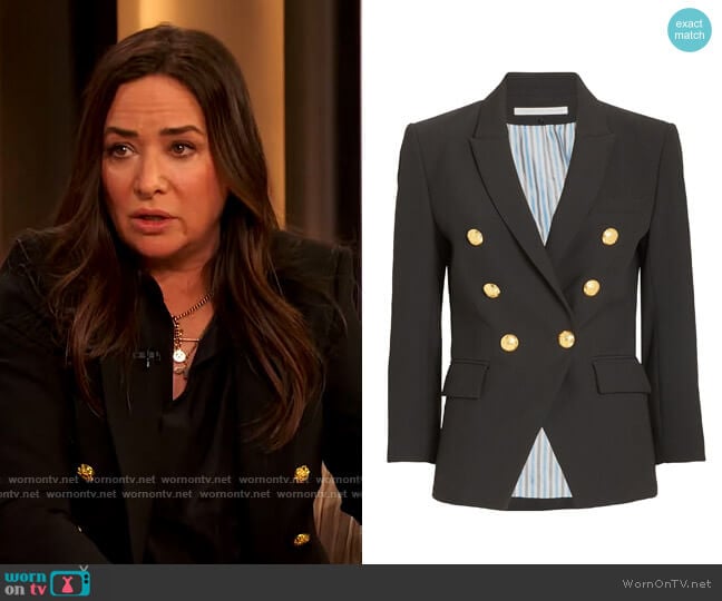 Veronica Beard Empire Double-Breasted Blazer