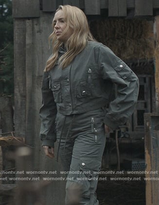 Vilanelle’s utility jacket on Killing Eve