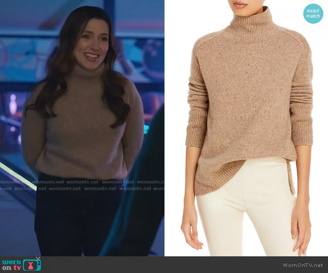 Vince Donegal Side Slit Cashmere Turtleneck Sweater worn by Dr. Sam Griffith (Sophia Bush) on Good Sam
