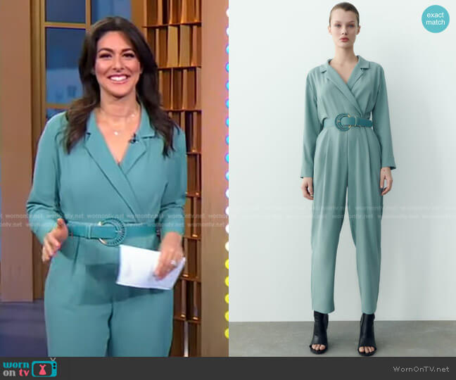 Zara Belted Jumpsuit worn by Erielle Reshef on Good Morning America