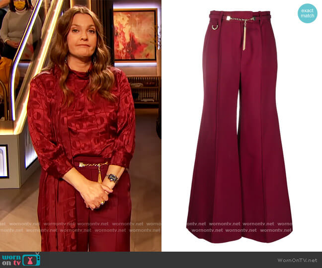 Zimmermann Chain Link Detail worn by Drew Barrymore on The Drew Barrymore Show
