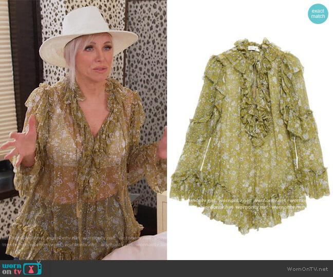 Zimmermann Floral Print Dress worn by Margaret Josephs on The Real Housewives of New Jersey