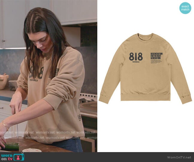 818 Tequila Next Generation Sweatshirt worn by Kendall Jenner (Kendall Jenner) on The Kardashians