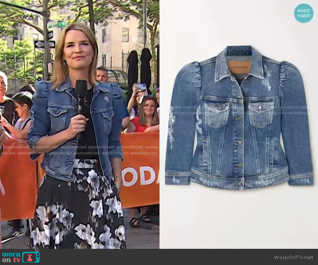 Retrofete Ada Denim Jacket worn by Savannah Guthrie on Today