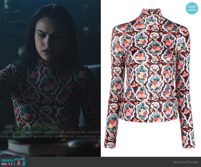 La Double J Matisse Roll Neck Top worn by Veronica Lodge (Camila Mendes) on Riverdale