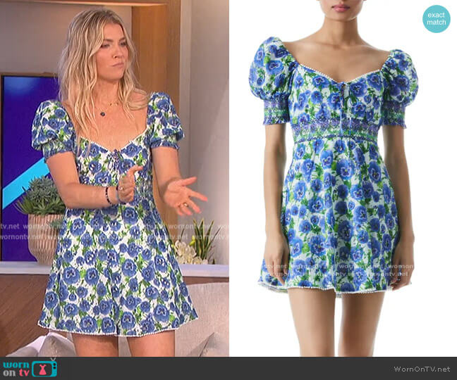 Alice + Olivia Crawford Mini Dress worn by Amanda Kloots on The Talk
