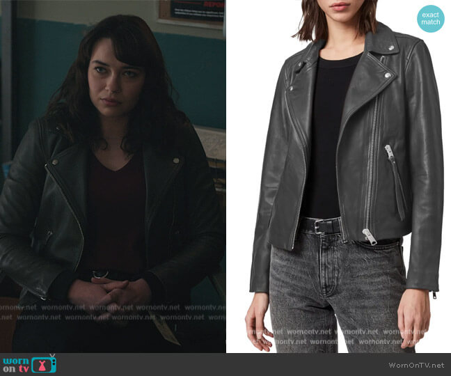 All Saints Dalby Leather Biker Jacket