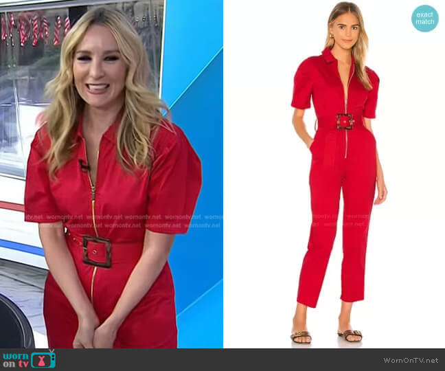 WeWoreWhat Belted Jumpsuit worn by Chassie Post on Today