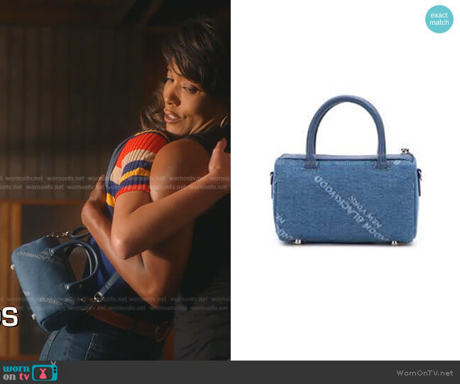 Brandon Blackwood Mini Cara Duffle Bag worn by May Grant (Corinne Massiah) on 9-1-1