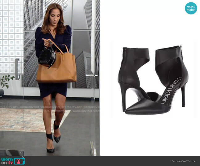 Calvin Klein Rajon Pumps worn by Lily Winters (Christel Khalil) on The Young and the Restless