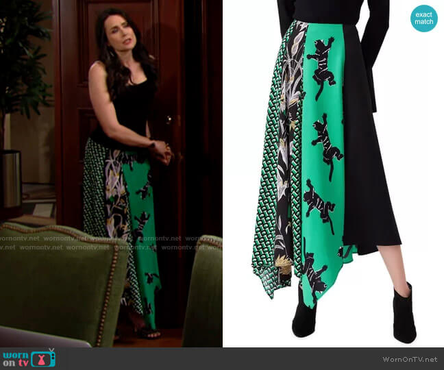 Diane von Furstenberg Jeffrey Skirt worn by Quinn Fuller (Rena Sofer) on The Bold and the Beautiful