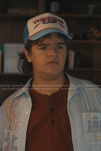 Dustin’s blue Thinking cap on Stranger Things