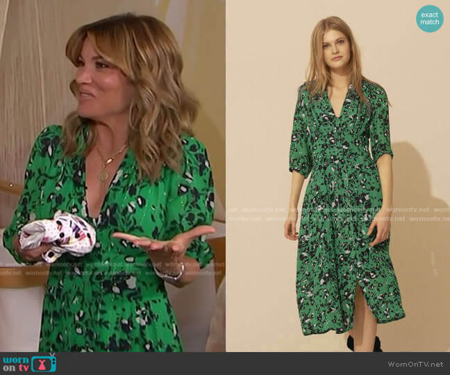 Ba&Sh Elfe Dress worn by Kit Hoover on Access Hollywood
