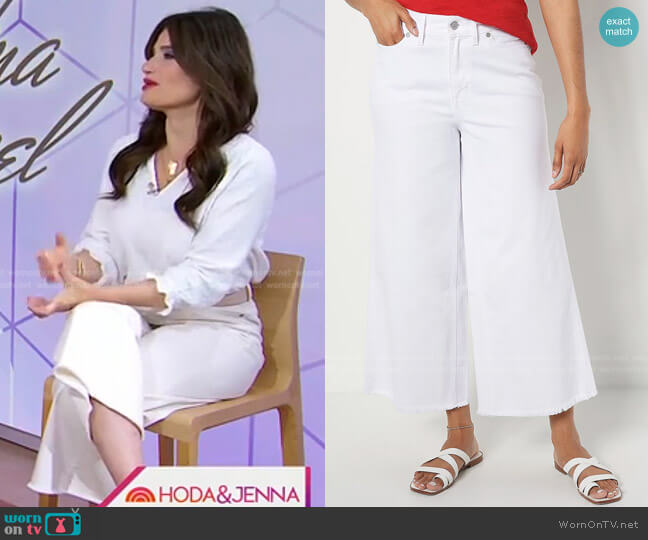 Encore by Idina Menzel Colored Wide Leg Crop Jeans