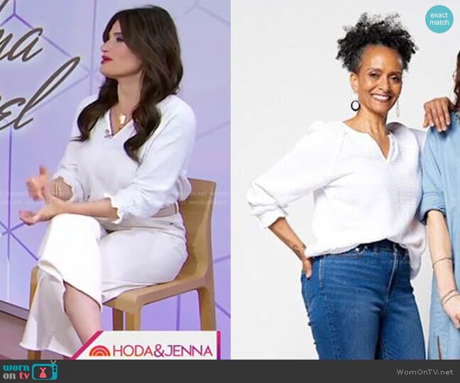 Encore by Idina Menzel Gauze Blouse