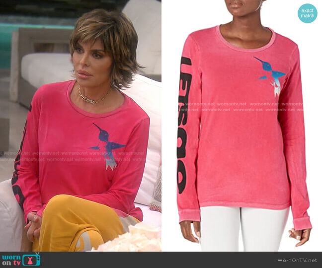 Free City Long Sleeve T shirt worn by Lisa Rinna on The Real Housewives of Beverly Hills