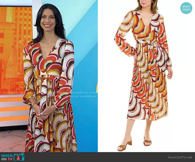 Traffic People Fathomless Midi Dress worn by Dr. Natalie Azar on Today