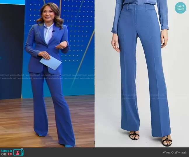 Elie Tahari Fit & Flare Pants worn by Ginger Zee on Good Morning America