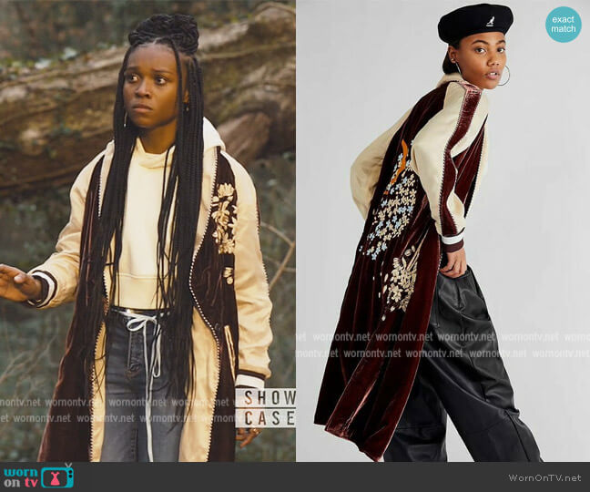 Free People Sundown Duster Jacket worn by Naomi McDuffie (Kaci Walfall) on Naomi