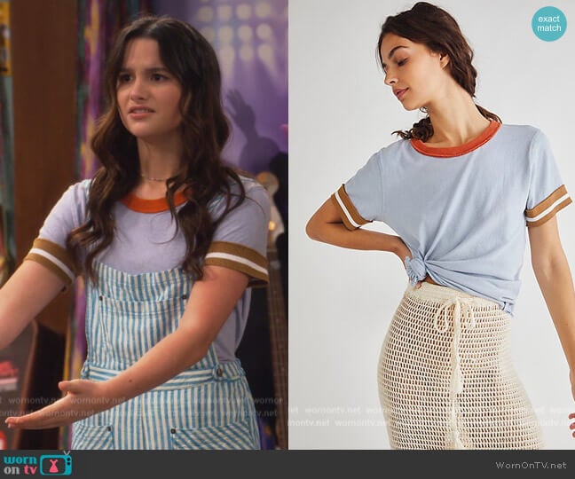 Free People Let's Do This Tee worn by Lex (Jules LeBlanc) on Side Hustle