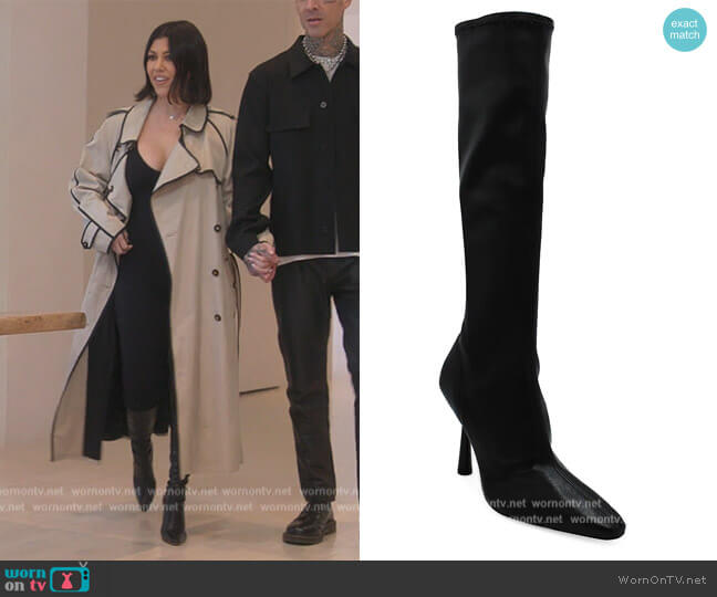 Gia Borghini Gia x RHW Rosie 8 Stretch Knee-High Boots worn by Kourtney Kardashian (Kourtney Kardashian) on The Kardashians