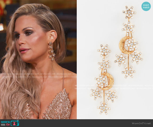 Jennifer Behr Isolde Earrings worn by Jackie Goldschneider on The Real Housewives of New Jersey
