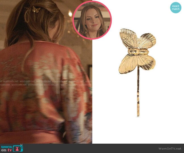 Jennifer Behr Pippa Bobby Pin Set worn by Fallon Carrington (Elizabeth Gillies) on Dynasty