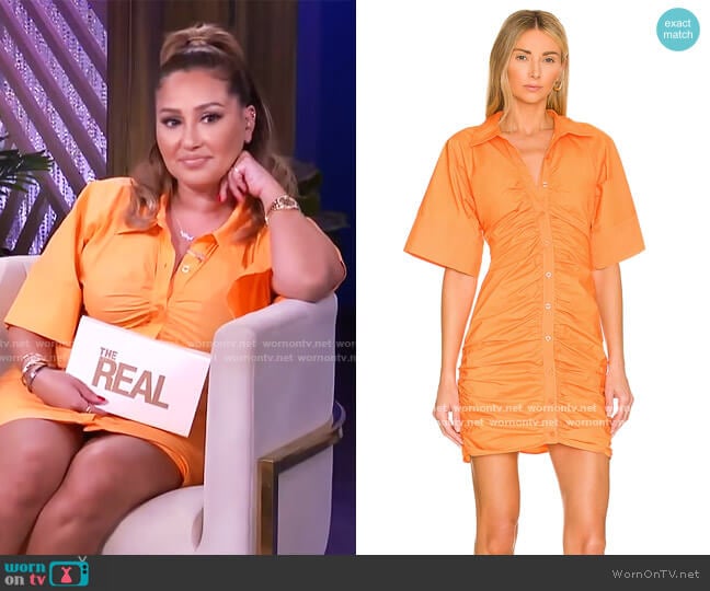 L'Academie Melissa Mini Dress worn by Adrienne Houghton on The Real