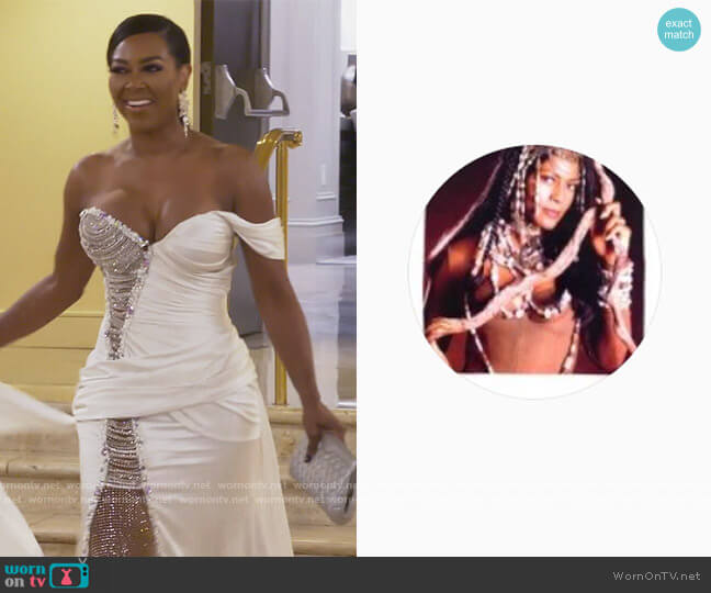 LSO Designs by Linda Stokes Custom Designed worn by Kenya Moore on The Real Housewives of Atlanta