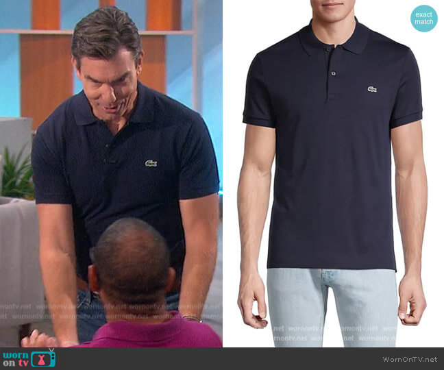 Lacoste Signature Polo Shirt worn by Jerry O'Connell on The Talk