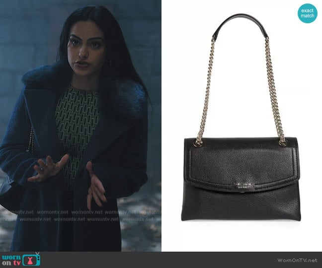Kate Spade Large Florence Leather Shoulder Bag worn by Veronica Lodge (Camila Mendes) on Riverdale
