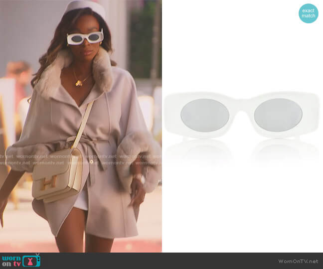 Loewe Paula's Ibiza acetate sunglasses worn by Chelsea Lazkani on Selling Sunset