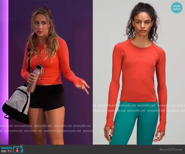 Lululemon Swiftly Tech Long Sleeve Shirt worn by Josslyn Jacks (Eden McCoy) on General Hospital