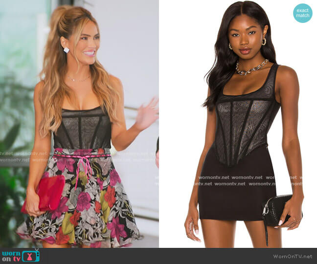 Miaou Campbell Corset worn by Chrishell Stause on Selling Sunset