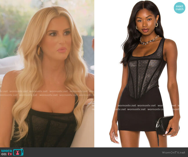 Miaou Campbell Corset worn by Emma Hernan on Selling Sunset