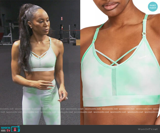 Nike Indi Icon Sports Bra worn by Sanya Richards-Ross on The Real Housewives of Atlanta