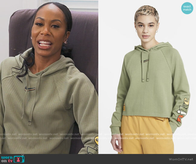 Nike Green Hoodie worn by Sanya Richards-Ross on The Real Housewives of Atlanta