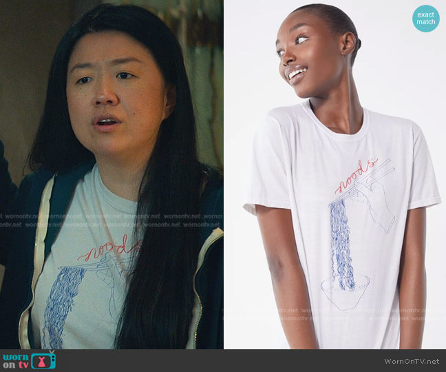Project Social T Noods Tee worn by Alice Kwan (Sherry Cola) on Good Trouble
