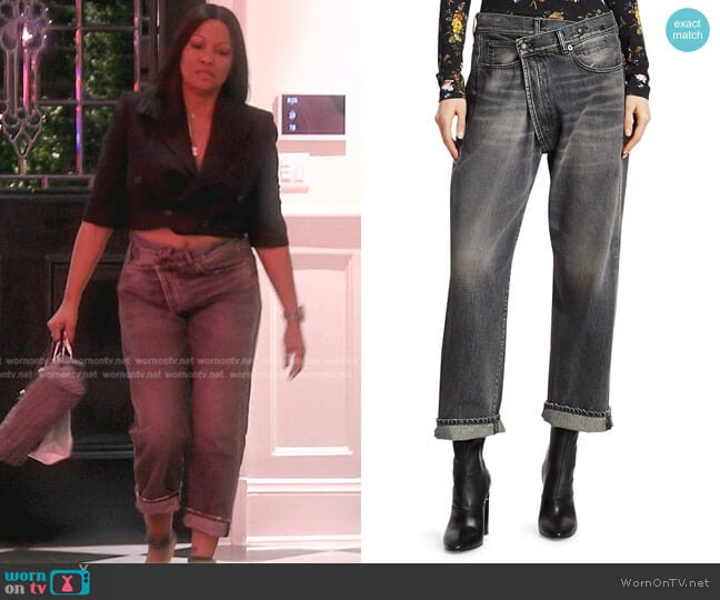 R13 Crossover Jeans worn by Garcelle Beauvais on The Real Housewives of Beverly Hills