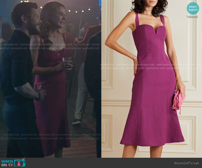 Rebecca Vallance Diana Midi Dress worn by Kit Voss (Jane Leeves) on The Resident