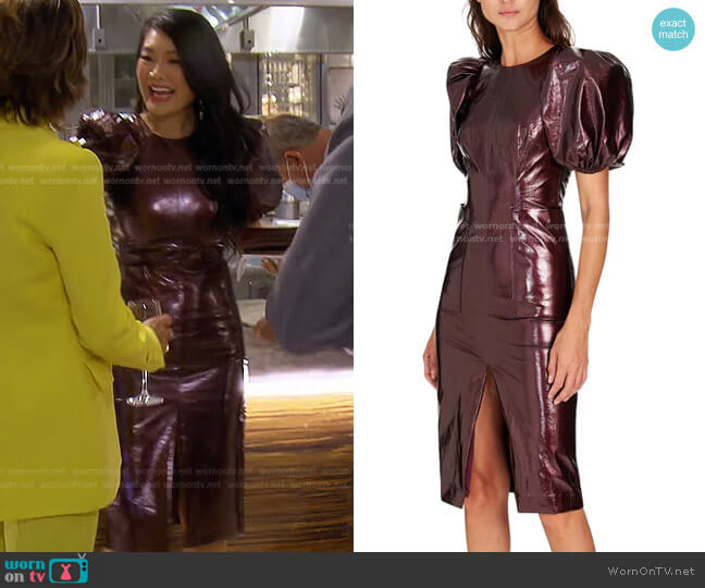 Rotate by Birger Christensen Katarina Dress worn by Crystal Kung Minkoff on The Real Housewives of Beverly Hills