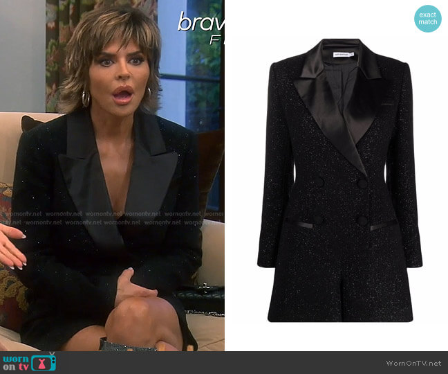 Self Portrait Double Breasted Blazer Playsuit worn by Lisa Rinna on The Real Housewives of Beverly Hills